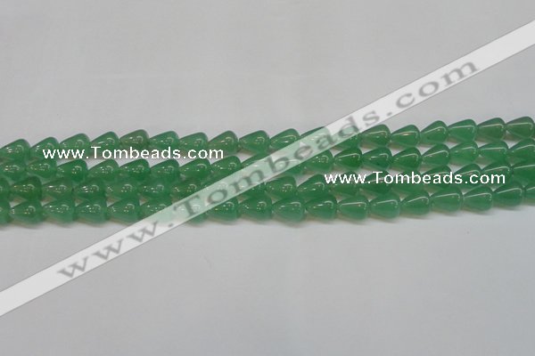 CAJ631 15.5 inches 8*10mm teardrop green aventurine beads