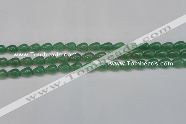 CAJ632 15.5 inches 10*14mm teardrop green aventurine beads