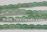 CAJ640 15.5 inches 4*6mm rice green aventurine beads