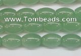 CAJ645 15.5 inches 8*12mm rice green aventurine beads