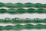 CAJ650 15.5 inches 6*12mm hexahedron green aventurine beads