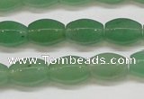 CAJ652 15.5 inches 8*12mm hexahedron green aventurine beads