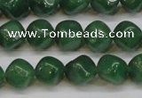 CAJ670 15.5 inches 9*9mm cube green aventurine beads