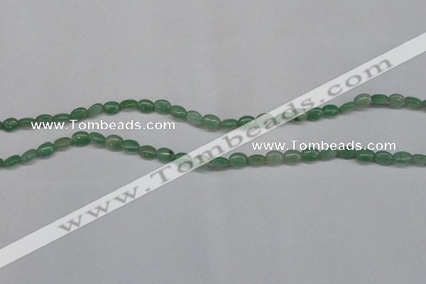 CAJ676 15.5 inches 5*8mm oval green aventurine beads