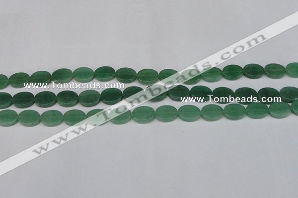 CAJ678 15.5 inches 10*14mm oval green aventurine beads