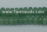 CAJ68 15.5 inches 5*10mm tyre green aventurine beads wholesale