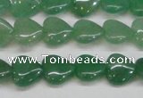 CAJ685 15.5 inches 12*12mm heart green aventurine beads