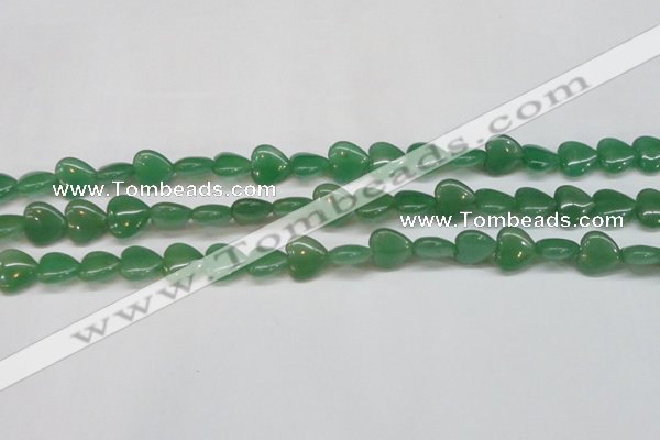 CAJ686 15.5 inches 14*14mm heart green aventurine beads