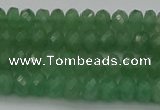 CAJ701 15.5 inches 4*6mm faceted rondelle green aventurine beads