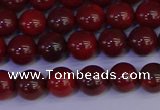 CAJ751 15.5 inches 6mm round apple jasper beads wholesale