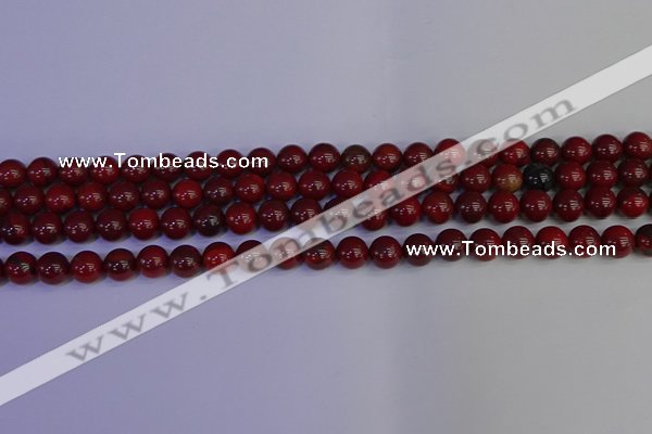 CAJ751 15.5 inches 6mm round apple jasper beads wholesale