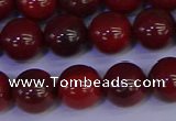 CAJ753 15.5 inches 10mm round apple jasper beads wholesale