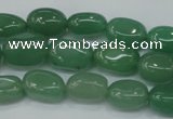 CAJ78 15.5 inches 10*14mm nuggets green aventurine beads wholesale