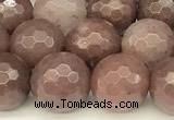 CAJ836 15 inches 8mm faceted round purple aventurine beads