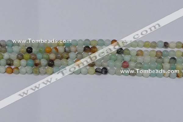 CAM01 4mm round mixed color natural amazonite beads Wholesale