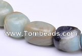 CAM09 13*16mm pebble natural amazonite gemstone beads Wholesale