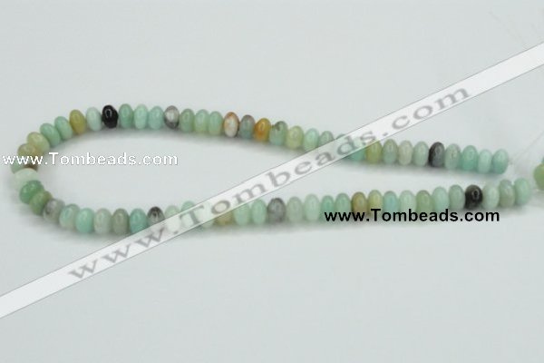 CAM100 15.5 inches 6*10mm rondelle amazonite gemstone beads