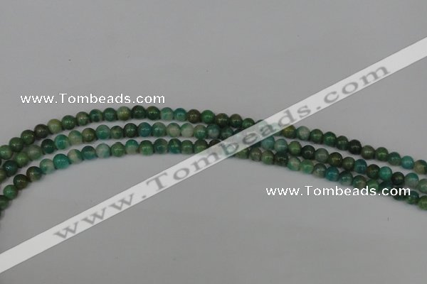 CAM1000 15.5 inches 4mm round natural Russian amazonite beads