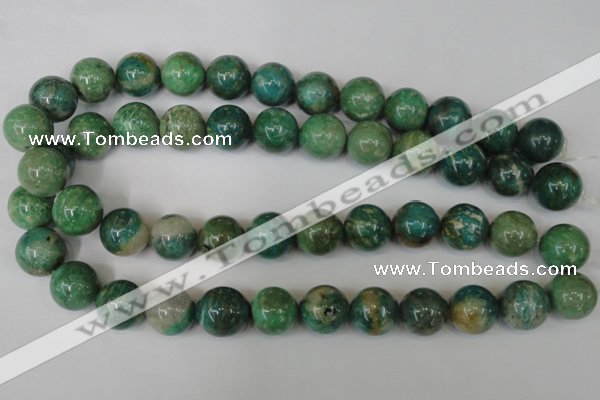 CAM1006 15.5 inches 16mm round natural Russian amazonite beads