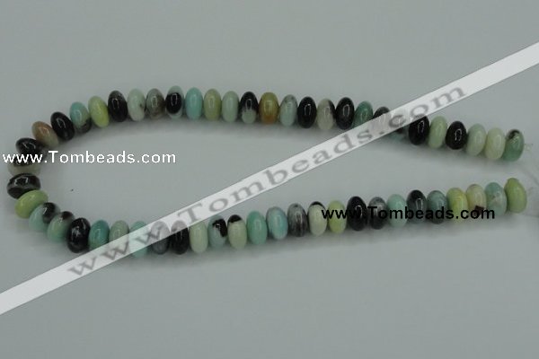 CAM101 15.5 inches 6*12mm rondelle amazonite gemstone beads