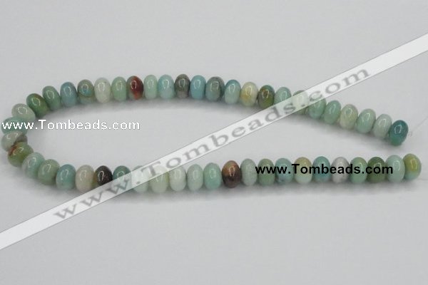 CAM102 15.5 inches 8*12mm rondelle amazonite gemstone beads