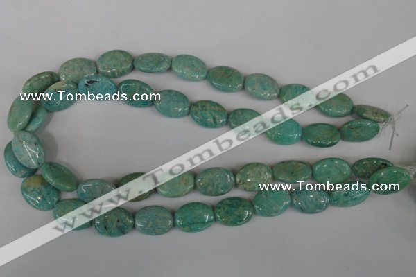 CAM1023 15.5 inches 15*20mm flat drum natural Russian amazonite beads