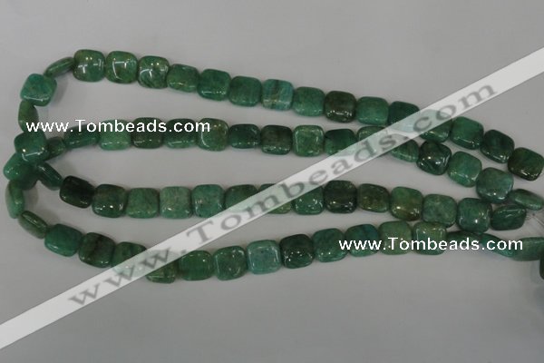 CAM1026 15.5 inches 12*12mm square natural Russian amazonite beads