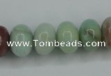 CAM103 15.5 inches 10*14mm rondelle amazonite gemstone beads