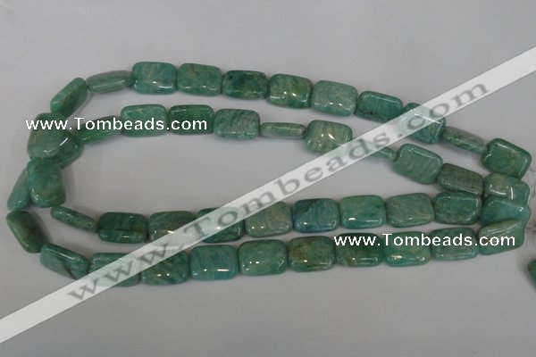 CAM1032 15.5 inches 13*18mm rectangle natural Russian amazonite beads