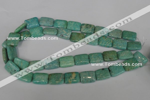 CAM1033 15.5 inches 15*20mm rectangle natural Russian amazonite beads