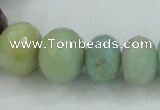 CAM107 15.5 inches multi-size faceted rondelle amazonite gemstone beads