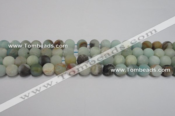 CAM1101 15.5 inches 6mm round matte amazonite beads wholesale