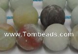 CAM1106 15.5 inches 16mm round matte amazonite beads wholesale
