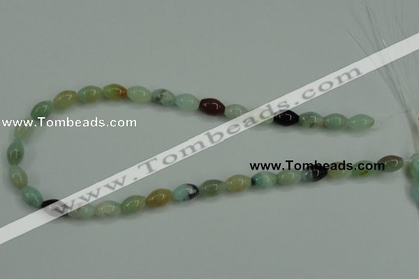 CAM111 15.5 inches 8*12mm rice amazonite gemstone beads wholesale