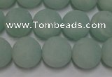 CAM1111 15.5 inches 6mm round matte amazonite beads wholesale
