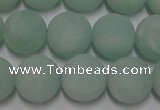 CAM1112 15.5 inches 8mm round matte amazonite beads wholesale