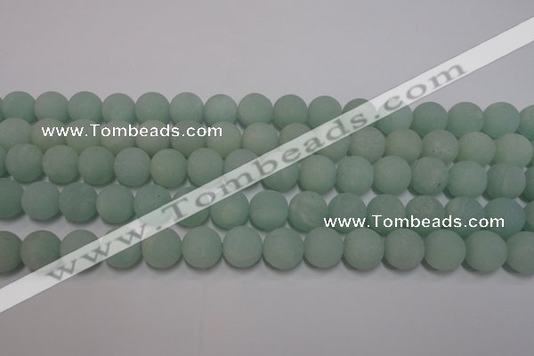 CAM1112 15.5 inches 8mm round matte amazonite beads wholesale