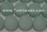 CAM1113 15.5 inches 10mm round matte amazonite beads wholesale