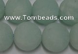 CAM1116 15.5 inches 16mm round matte amazonite beads wholesale