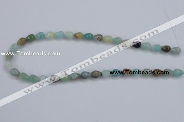 CAM113 15.5 inches 8*10mm teardrop amazonite gemstone beads