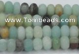 CAM1131 15.5 inches 5*8mm rondelle matte amazonite beads wholesale