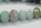 CAM1135 15.5 inches 6*10mm - 15*20mm rondelle matte amazonite beads