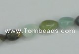 CAM115 15.5 inches 8*10mm flat teardrop amazonite gemstone beads