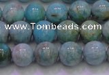 CAM1253 15.5 inches 10mm round natural Russian amazonite beads