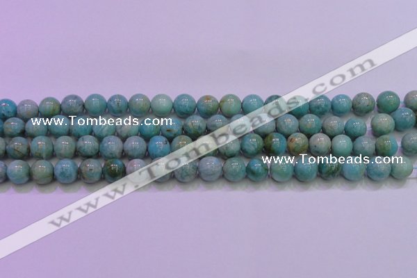 CAM1253 15.5 inches 10mm round natural Russian amazonite beads