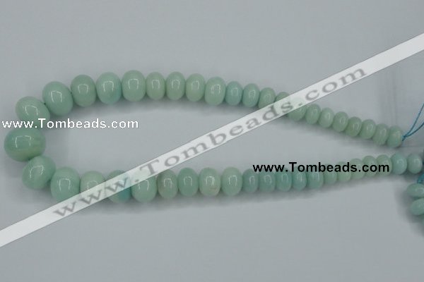 CAM126 15.5 inches multi-size rondelle amazonite gemstone beads