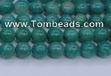 CAM1300 15.5 inches 4mm round natural Russian amazonite beads