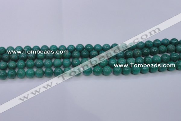 CAM1302 15.5 inches 8mm round natural Russian amazonite beads