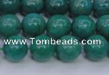 CAM1303 15.5 inches 10mm round natural Russian amazonite beads