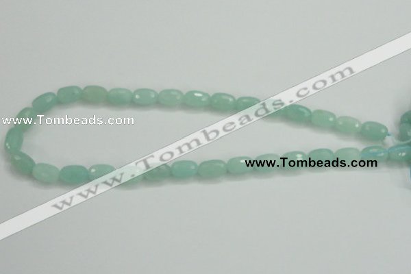 CAM139 15.5 inches 8*12mm faceted drum amazonite gemstone beads